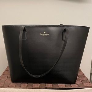 Kate Spade black structured tote